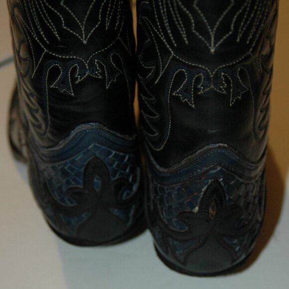 SENDRA Women's Cowboy Boots 7-7.5 Leather Pointed Toe 3241 - Picture 10 of 16